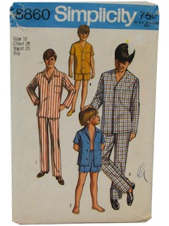 1970's Mens/Boys Sewing Pattern