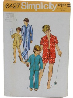 1970's Mens/Boys Sewing Pattern