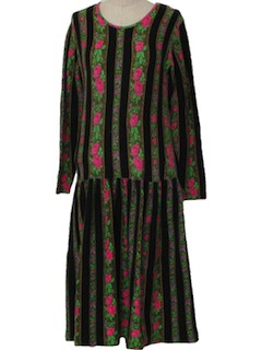 1970's Womens Adrienne Vittadini Dress