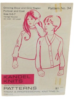 1970's Unisex/Childs Pattern