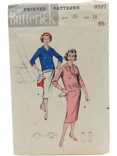 1960's Womens Suit Pattern