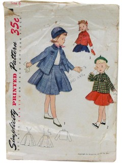 1950's Womens/Child Dress Pattern