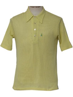 1970's Mens Mod Knit Shirt