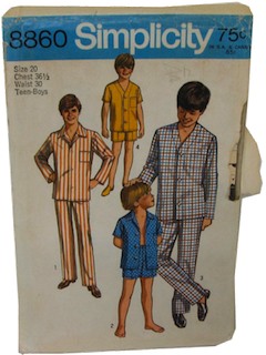 1970's Mens/Boys Pattern