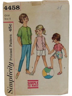 1960's Womens/Childs Pattern