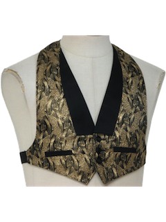 1980's Mens/Boys Totally 80s Tuxedo Vest