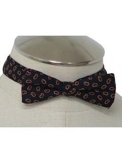 1980's Mens Totally 80s Tuxedo Bowtie Necktie
