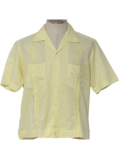 1980's Mens Guayabera Shirt