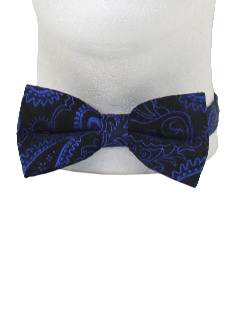 1980's Mens Totally 80s Tuxedo Bowtie Necktie