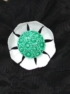 1960's Womens Accessories - Jewelry - Mod Enameled Pin