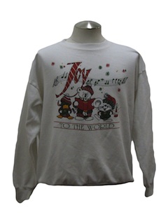 1990's Unisex Vintage Bear-riffic Ugly Christmas Sweatshirt