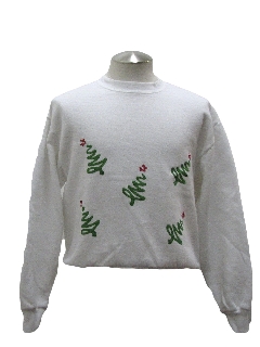 1980's Womens Ugly Christmas Sweatshirt