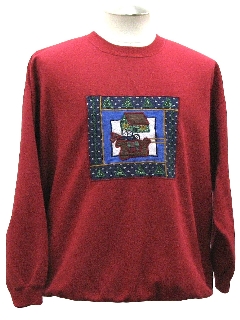 1980's Unisex Country Kitsch Ugly Christmas Sweatshirt