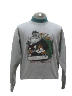 1980's Womens Ugly Christmas Sweatshirt