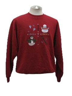 1980's Womens Ugly Christmas Sweatshirt