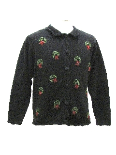 1980's Womens Ugly Christmas Cocktail Sweater