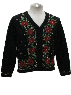 1980's Womens Ugly Christmas Cocktail Sweater