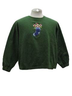 1980's Womens Ugly Christmas Sweatshirt