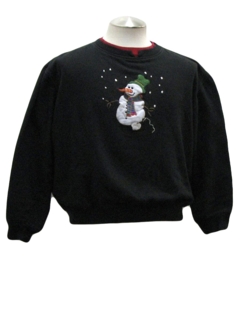 1980's Womens Ugly Christmas Sweatshirt 