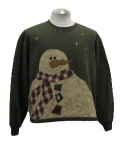 1980's Womens Ugly Christmas Sweatshirt 