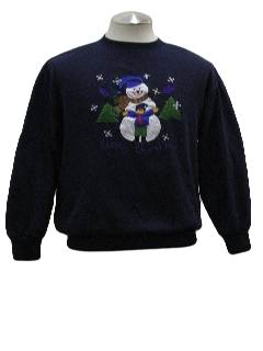 1980's Womens Ugly Christmas Sweatshirt 