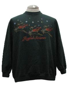 1980's Womens Ugly Christmas Sweatshirt