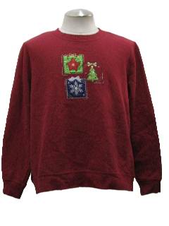 1980's Womens Ugly Christmas Sweatshirt