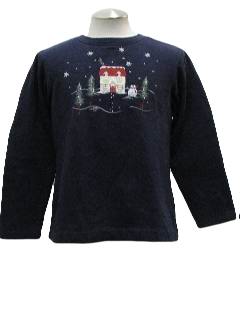 1980's Womens Ugly Christmas Sweatshirt