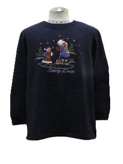 1980's Womens Ugly Christmas Sweatshirt