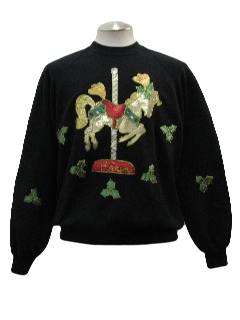 1980's Womens Ugly Christmas Sweatshirt