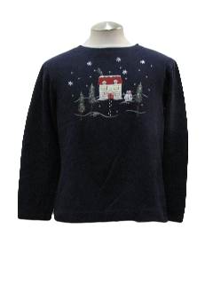 1980's Womens Ugly Christmas Sweatshirt