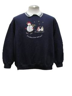 1980's Womens Ugly Christmas Sweatshirt