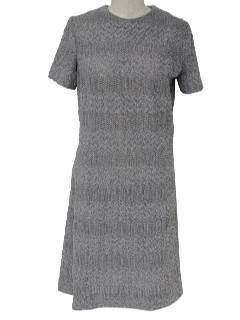 1970's Womens Mod Knit Dress