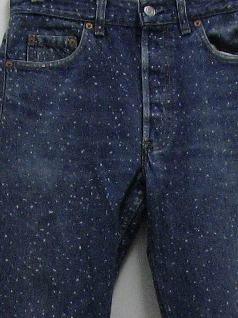 1980's Vintage Levis 501 Pants: 80- Levis 501- Unisex (made for a man but  would work on a woman) Galaxy wash jeans are perfect for anyone who has a  job that includes