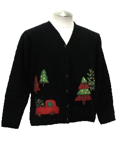 1980's Womens Ugly Christmas Cardigan Sweater