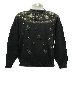 1980's Womens Ugly Christmas Cocktail Sweater