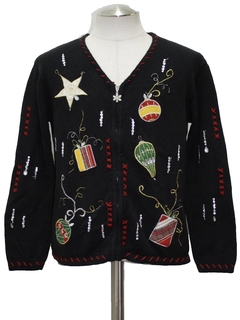 1980's Womens Ugly Christmas Cardigan Sweater