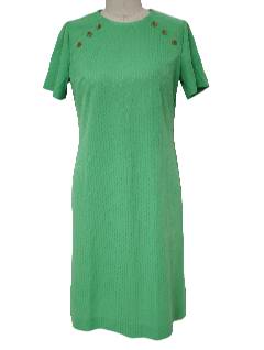 1970's Womens Mod Knit Dress