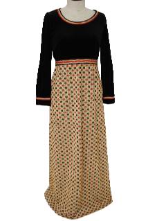 1970's Womens Maxi Dress