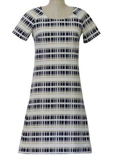 1970's Womens Mod Knit Dress