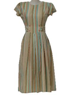 1940's Womens Reproduction Vintage Dress