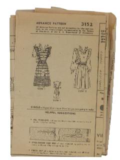 1940's Womens Sewing Pattern