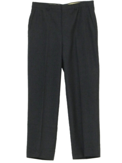 1970's Mens Mod Flat Front Pinstriped Slacks Pants