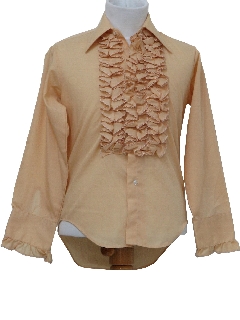 1970's Mens/Childs Ruffled Tuxedo Shirt