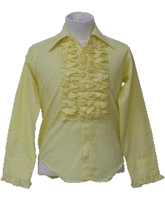 1970's Mens/Childs Ruffled Tuxedo Shirt