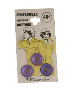 1960's Unisex Sewing Accessories - Buttons