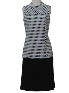 1970's Womens Mod Knit Dress