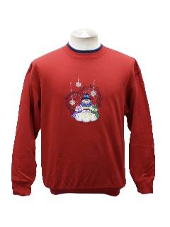 1980's Womens Ugly Christmas Sweatshirt