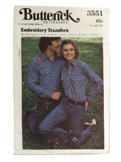 1970's Unisex Transfer Pattern