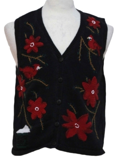 1980's Womens Ugly Christmas Sweater Vest